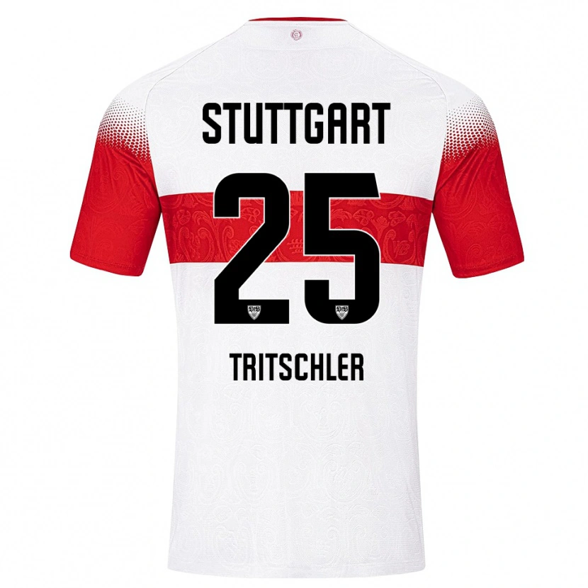 Danxen Uomo Maglia David Tritschler #25 Bianco Rosso Giallo Kit Gara Home 2026/27 Maglietta