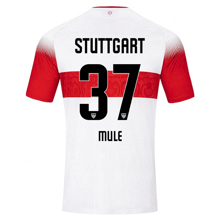 Danxen Uomo Maglia Salvatore Mule #37 Bianco Rosso Giallo Kit Gara Home 2026/27 Maglietta