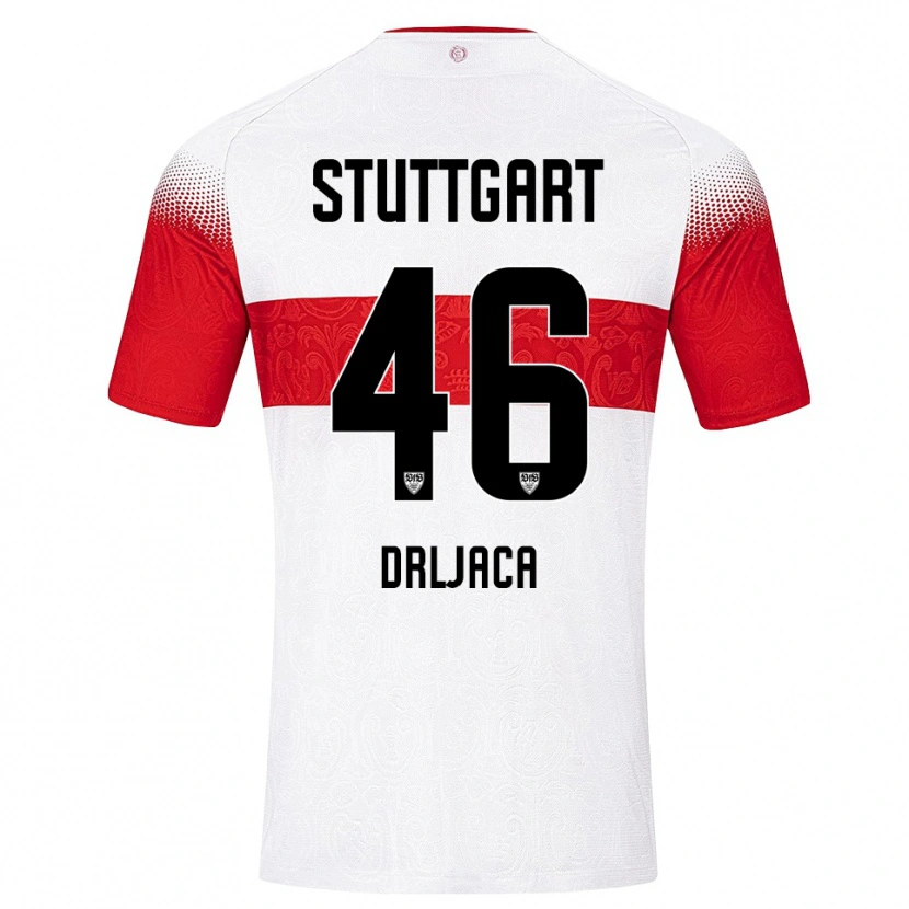 Danxen Uomo Maglia Stefan Drljaca #46 Bianco Rosso Giallo Kit Gara Home 2026/27 Maglietta