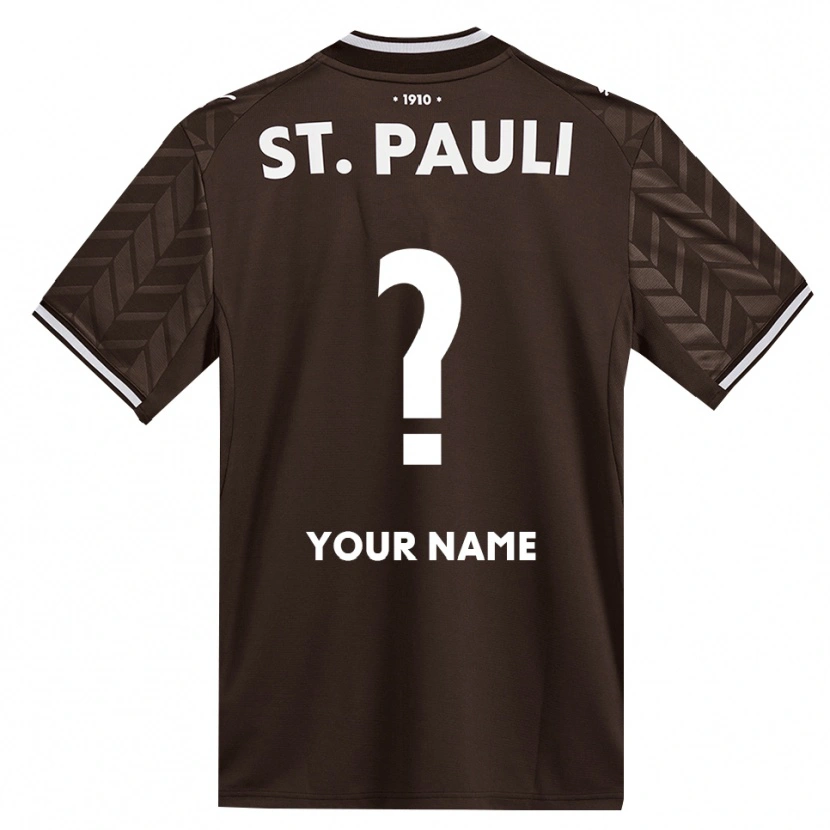 Danxen Uomo Maglia Il Tuo Nome #0 Caffè Bianco Kit Gara Home 2026/27 Maglietta