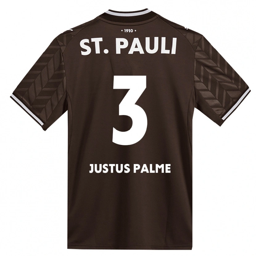 Danxen Uomo Maglia Johannes Justus Palme #3 Caffè Bianco Kit Gara Home 2026/27 Maglietta
