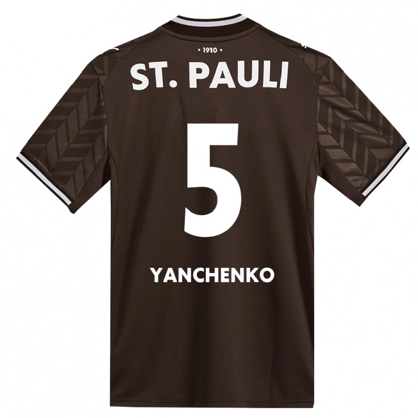 Danxen Uomo Maglia Alla Yanchenko #5 Caffè Bianco Kit Gara Home 2026/27 Maglietta