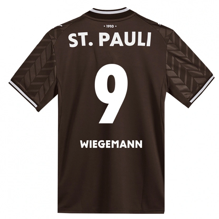 Danxen Uomo Maglia Mats Wiegemann #9 Caffè Bianco Kit Gara Home 2026/27 Maglietta