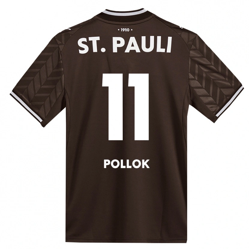 Danxen Uomo Maglia Jakob Pollok #11 Caffè Bianco Kit Gara Home 2026/27 Maglietta