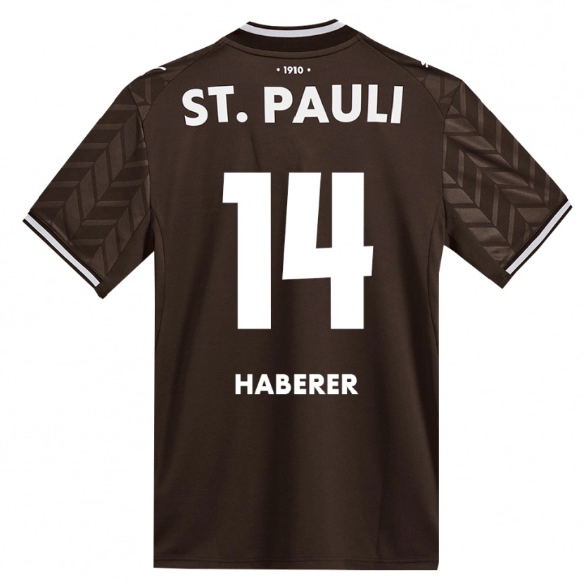 Danxen Uomo Maglia Moritz Haberer #14 Caffè Bianco Kit Gara Home 2026/27 Maglietta