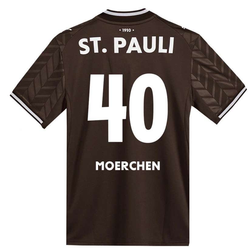 Danxen Uomo Maglia Theo Moerchen #40 Caffè Bianco Kit Gara Home 2026/27 Maglietta