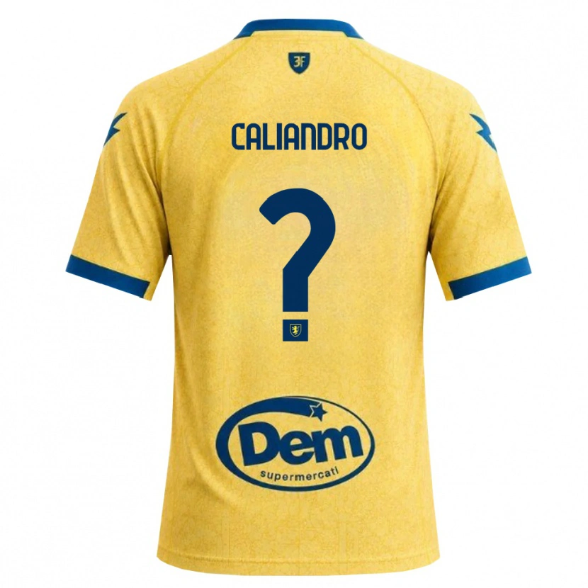 Danxen Uomo Maglia Stanislao Caliandro #0 Cachi Nero Blu Kit Gara Home 2026/27 Maglietta