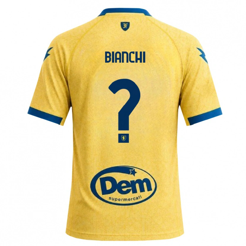 Danxen Uomo Maglia Cristian Bianchi #0 Cachi Nero Blu Kit Gara Home 2026/27 Maglietta
