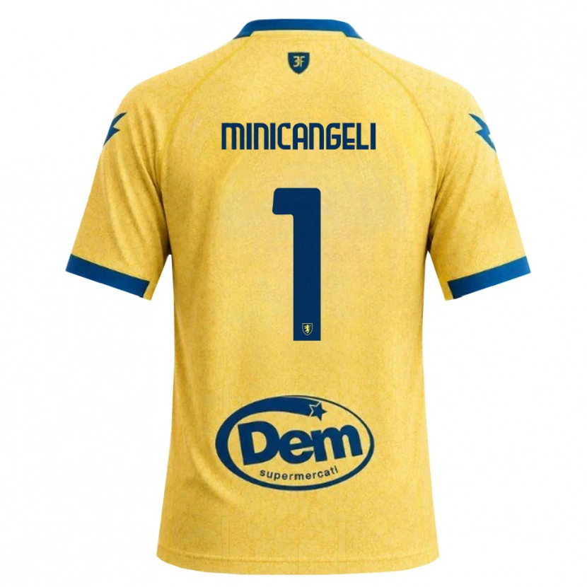 Danxen Uomo Maglia Francesco Minicangeli #1 Cachi Nero Blu Kit Gara Home 2026/27 Maglietta