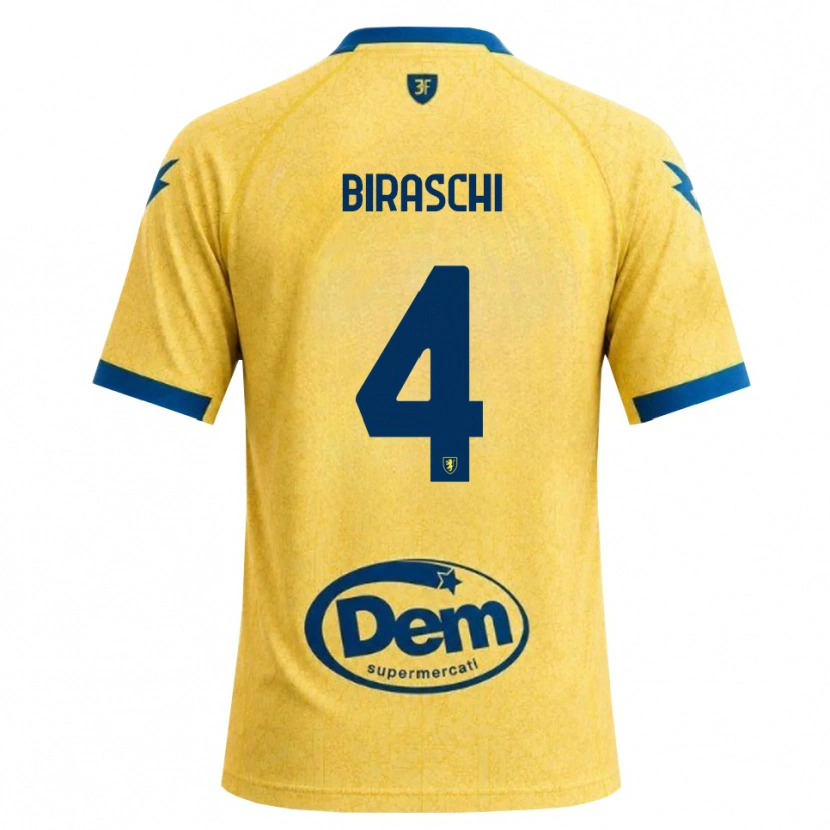 Danxen Uomo Maglia Davide Biraschi #4 Cachi Nero Blu Kit Gara Home 2026/27 Maglietta