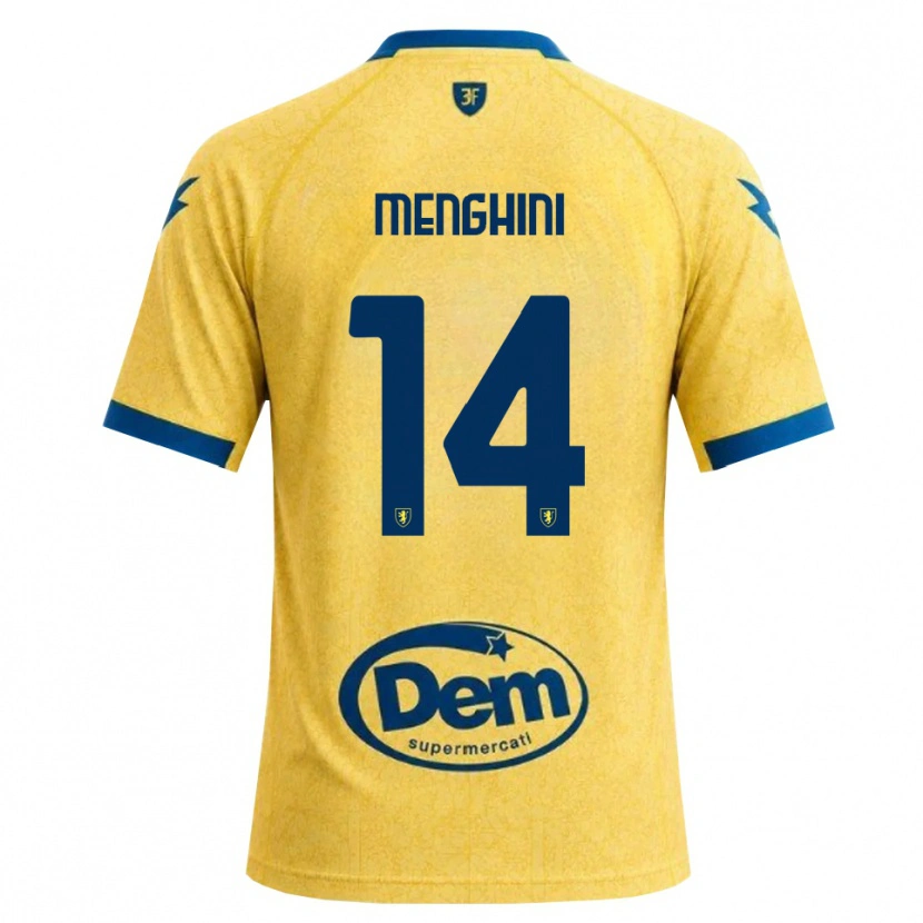 Danxen Uomo Maglia Lorenzo Menghini #14 Cachi Nero Blu Kit Gara Home 2026/27 Maglietta
