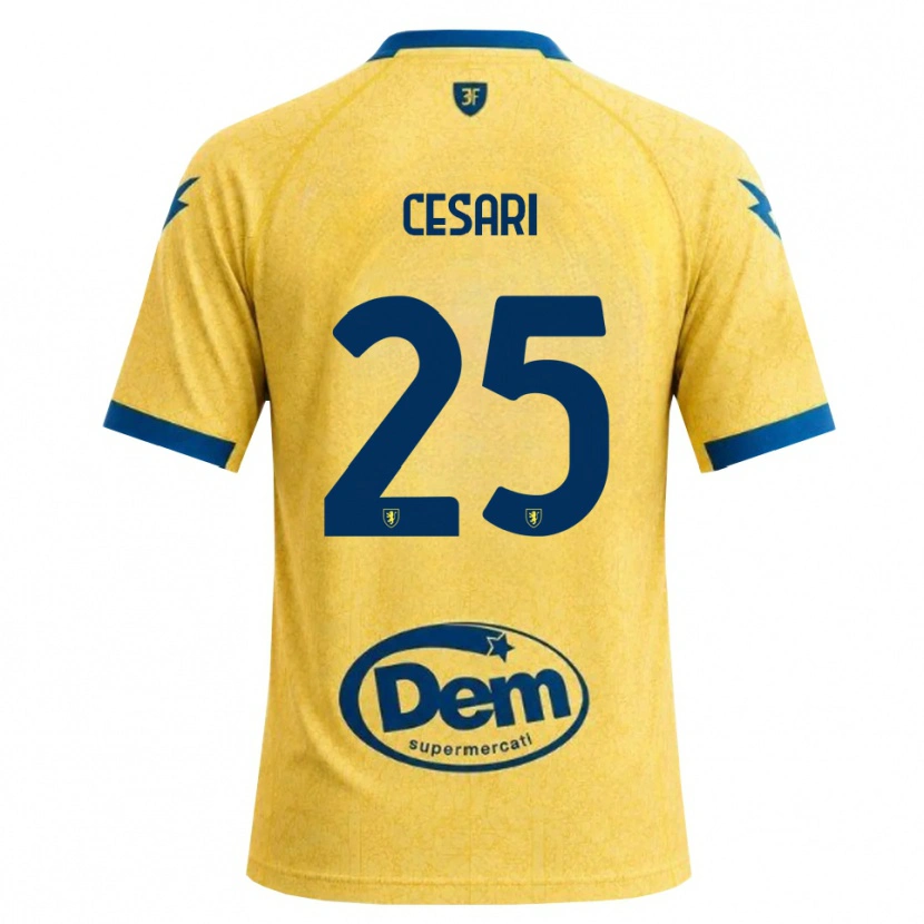 Danxen Uomo Maglia Nicolò Cesari #25 Cachi Nero Blu Kit Gara Home 2026/27 Maglietta