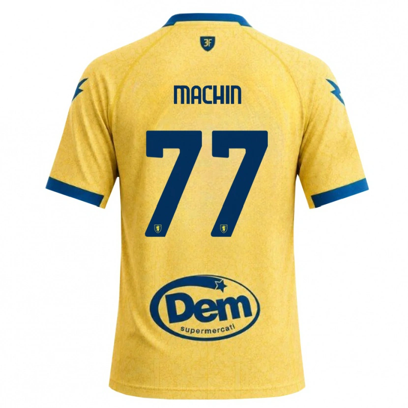 Danxen Uomo Maglia José Machín #77 Cachi Nero Blu Kit Gara Home 2026/27 Maglietta