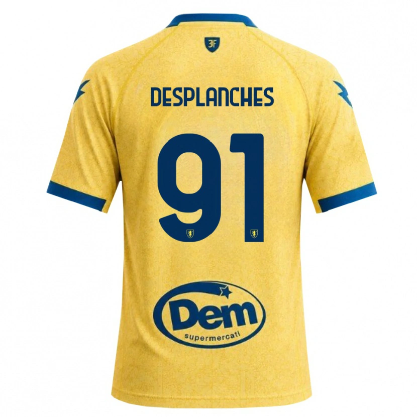 Danxen Uomo Maglia Sebastiano Desplanches #91 Cachi Nero Blu Kit Gara Home 2026/27 Maglietta
