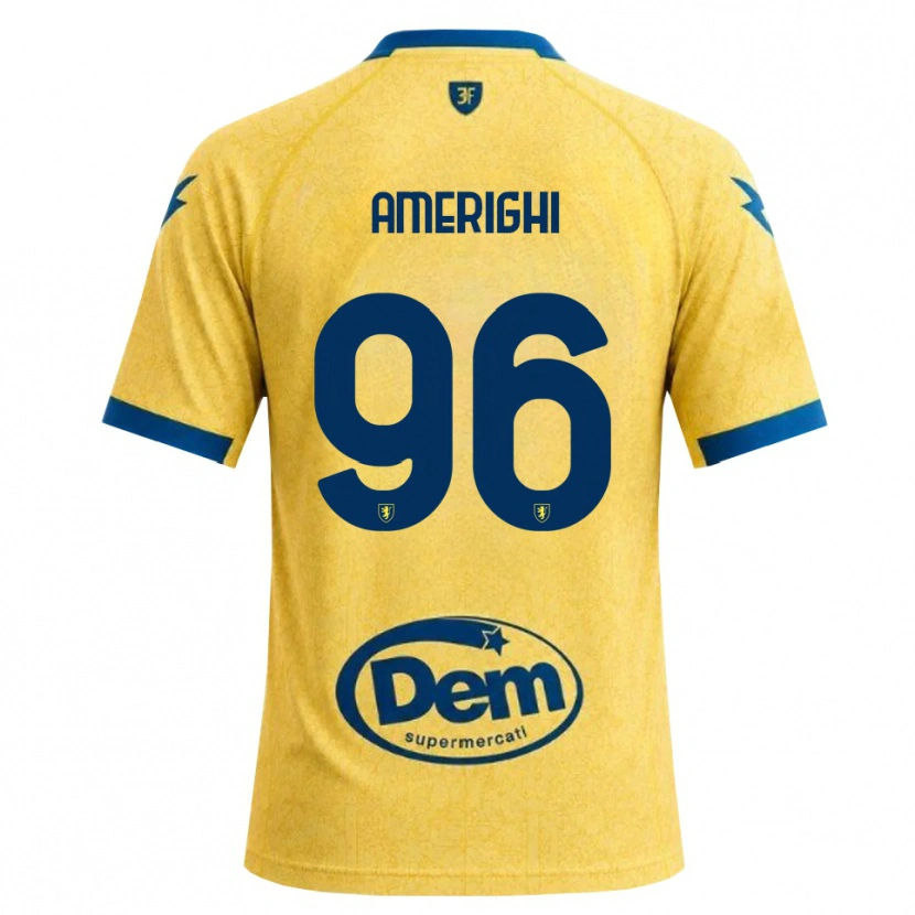 Danxen Uomo Maglia Igor Amerighi #96 Cachi Nero Blu Kit Gara Home 2026/27 Maglietta