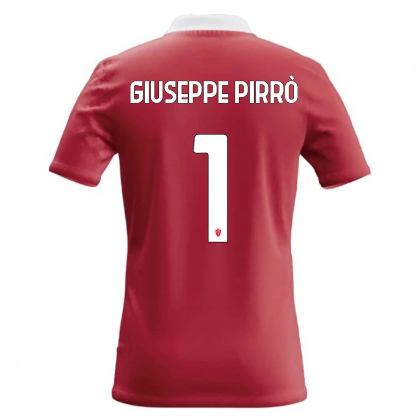 Danxen Uomo Maglia Marco Giuseppe Pirrò #1 Rosso Bianco Kit Gara Home 2026/27 Maglietta