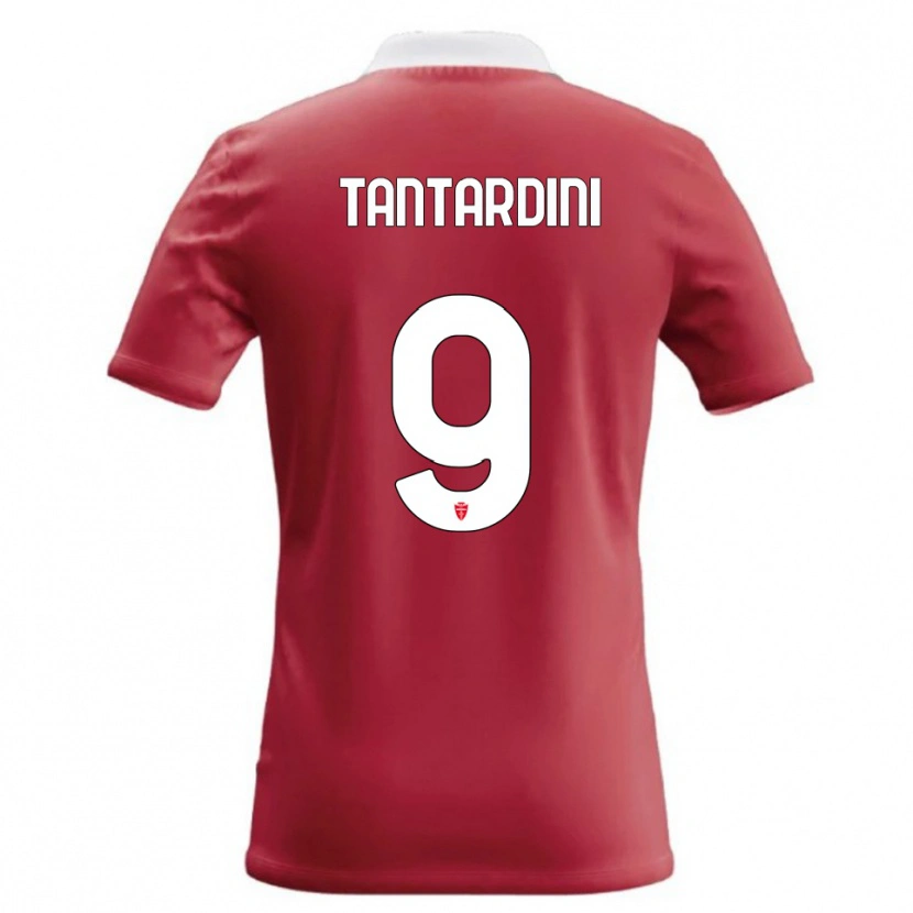 Danxen Uomo Maglia Tommaso Tantardini #9 Rosso Bianco Kit Gara Home 2026/27 Maglietta