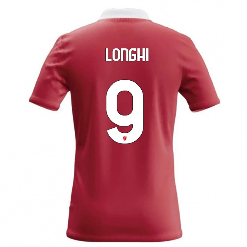 Danxen Uomo Maglia Jordan Longhi #9 Rosso Bianco Kit Gara Home 2026/27 Maglietta
