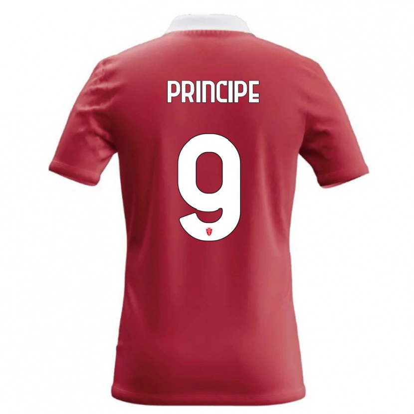 Danxen Uomo Maglia Tommaso Principe #9 Rosso Bianco Kit Gara Home 2026/27 Maglietta