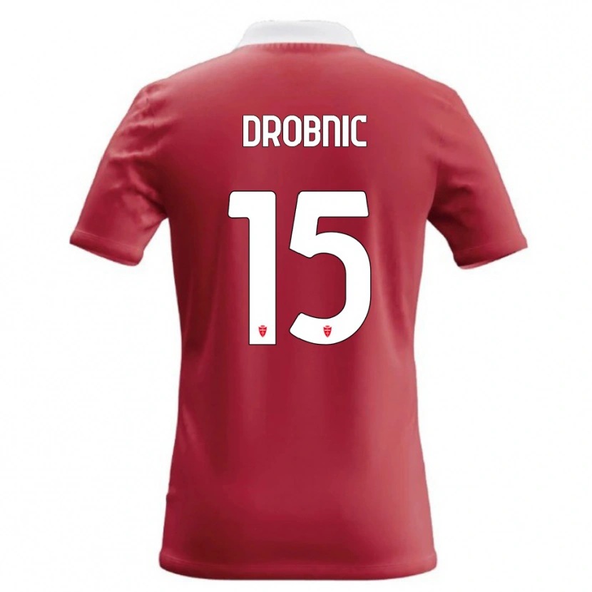 Danxen Uomo Maglia Matic Drobnic #15 Rosso Bianco Kit Gara Home 2026/27 Maglietta