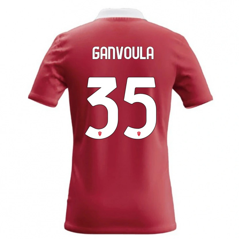 Danxen Uomo Maglia Silvere Ganvoula #35 Rosso Bianco Kit Gara Home 2026/27 Maglietta