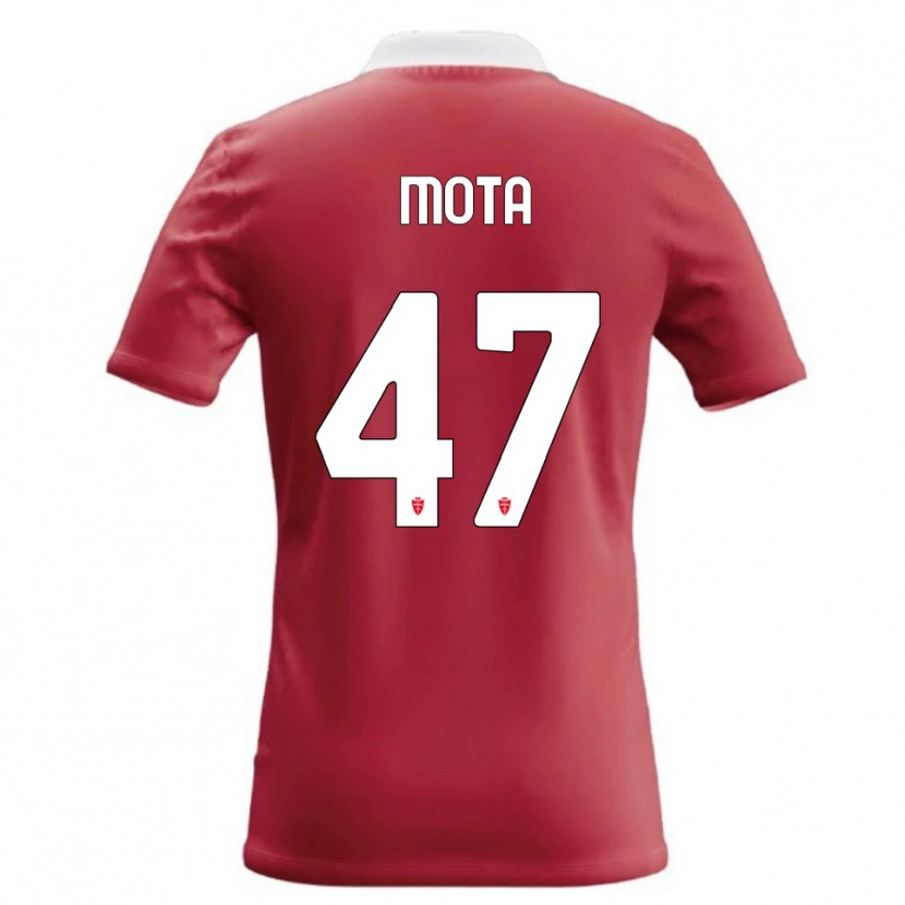 Danxen Uomo Maglia Dany Mota #47 Rosso Bianco Kit Gara Home 2026/27 Maglietta
