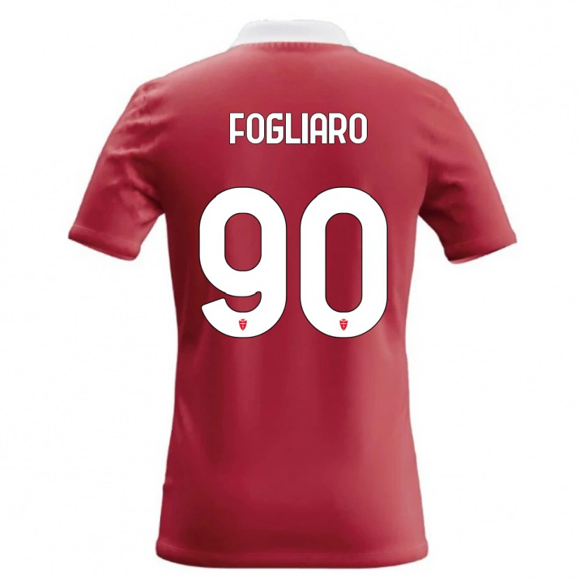 Danxen Uomo Maglia Christian Fogliaro #90 Rosso Bianco Kit Gara Home 2026/27 Maglietta