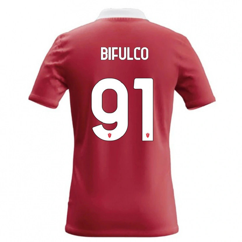Danxen Uomo Maglia Davide Bifulco #91 Rosso Bianco Kit Gara Home 2026/27 Maglietta