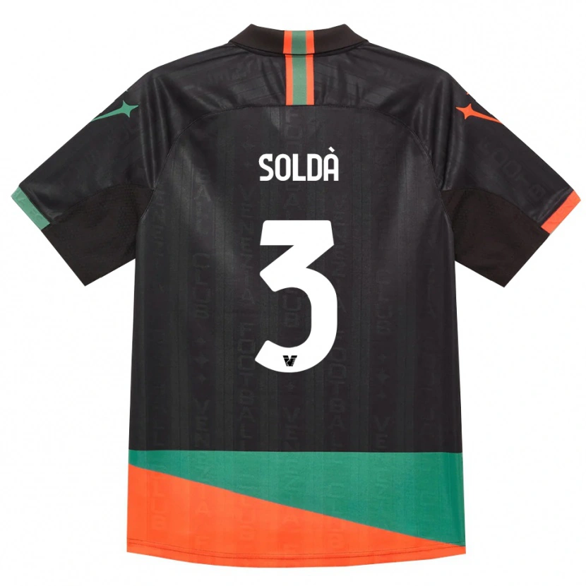 Danxen Uomo Maglia Mohamed Soldà #3 Nero Arancio Verde Kit Gara Home 2026/27 Maglietta