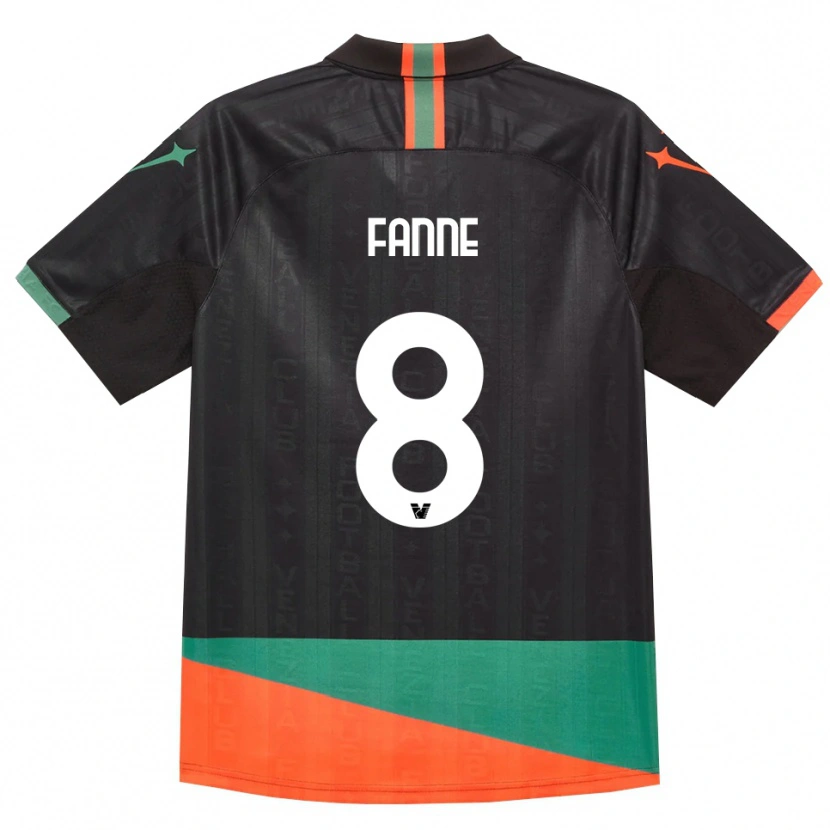 Danxen Uomo Maglia Lamine Fanne #8 Nero Arancio Verde Kit Gara Home 2026/27 Maglietta