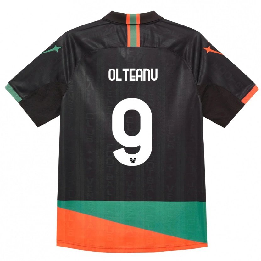 Danxen Uomo Maglia Alberto Olteanu #9 Nero Arancio Verde Kit Gara Home 2026/27 Maglietta