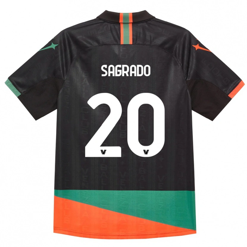 Danxen Uomo Maglia Richie Sagrado #20 Nero Arancio Verde Kit Gara Home 2026/27 Maglietta