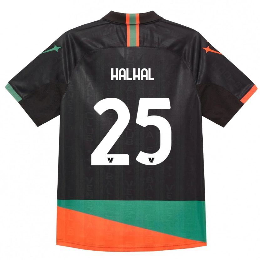 Danxen Uomo Maglia Redouane Halhal #25 Nero Arancio Verde Kit Gara Home 2026/27 Maglietta