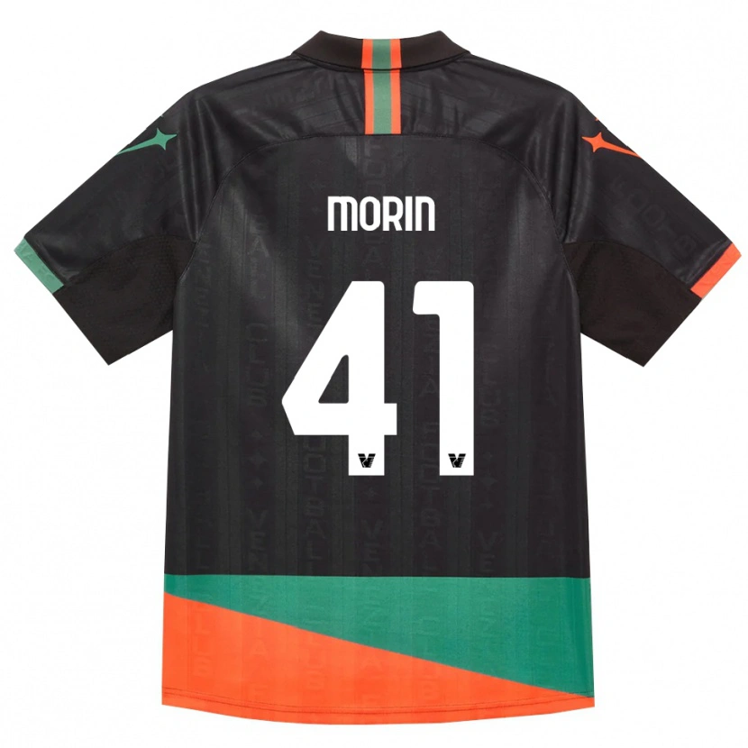 Danxen Uomo Maglia Elena Morin #41 Nero Arancio Verde Kit Gara Home 2026/27 Maglietta