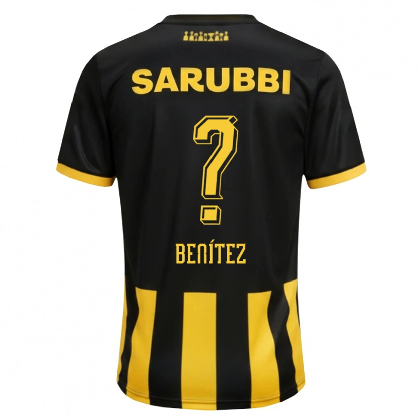 Danxen Uomo Maglia Santiago Benítez #0 Nero Giallo Kit Gara Home 2026/27 Maglietta