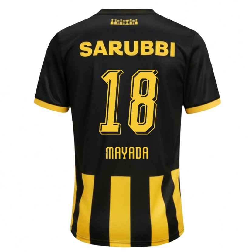 Danxen Uomo Maglia Camilo Mayada #18 Nero Giallo Kit Gara Home 2026/27 Maglietta