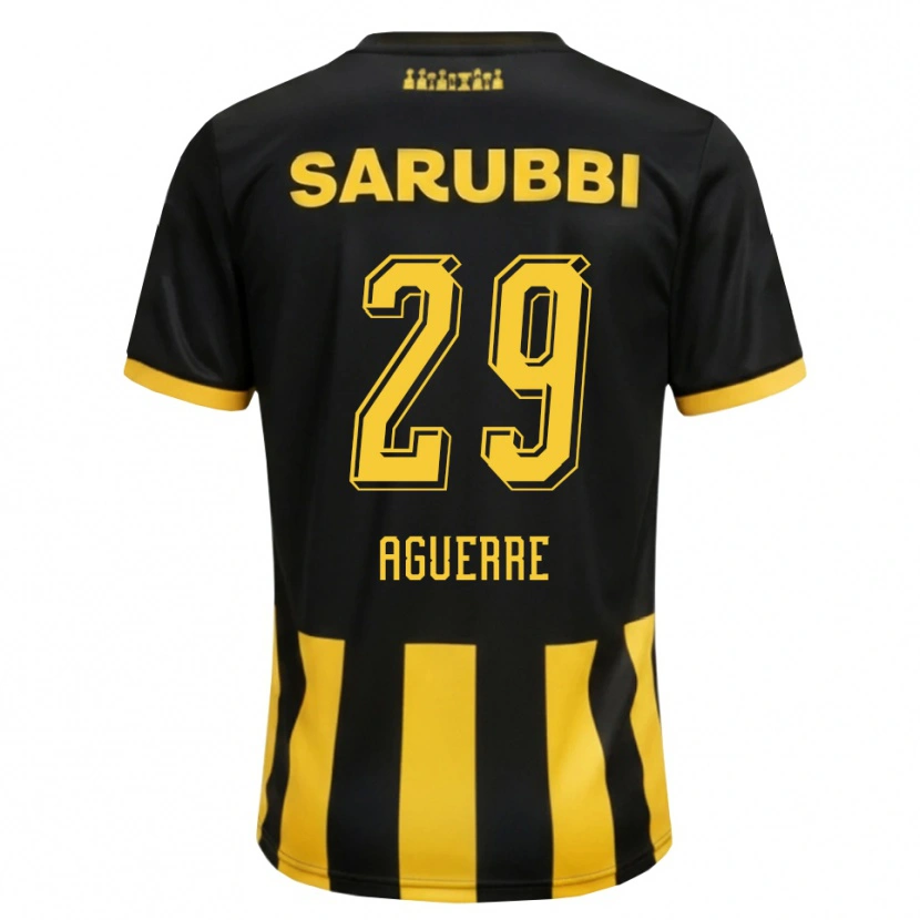 Danxen Uomo Maglia Washington Aguerre #29 Nero Giallo Kit Gara Home 2026/27 Maglietta