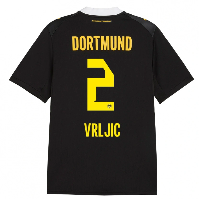 Danxen Uomo Maglia Daniel Vrljic #2 Rosso Giallo Nero Kit Gara Away 2026/27 Maglietta