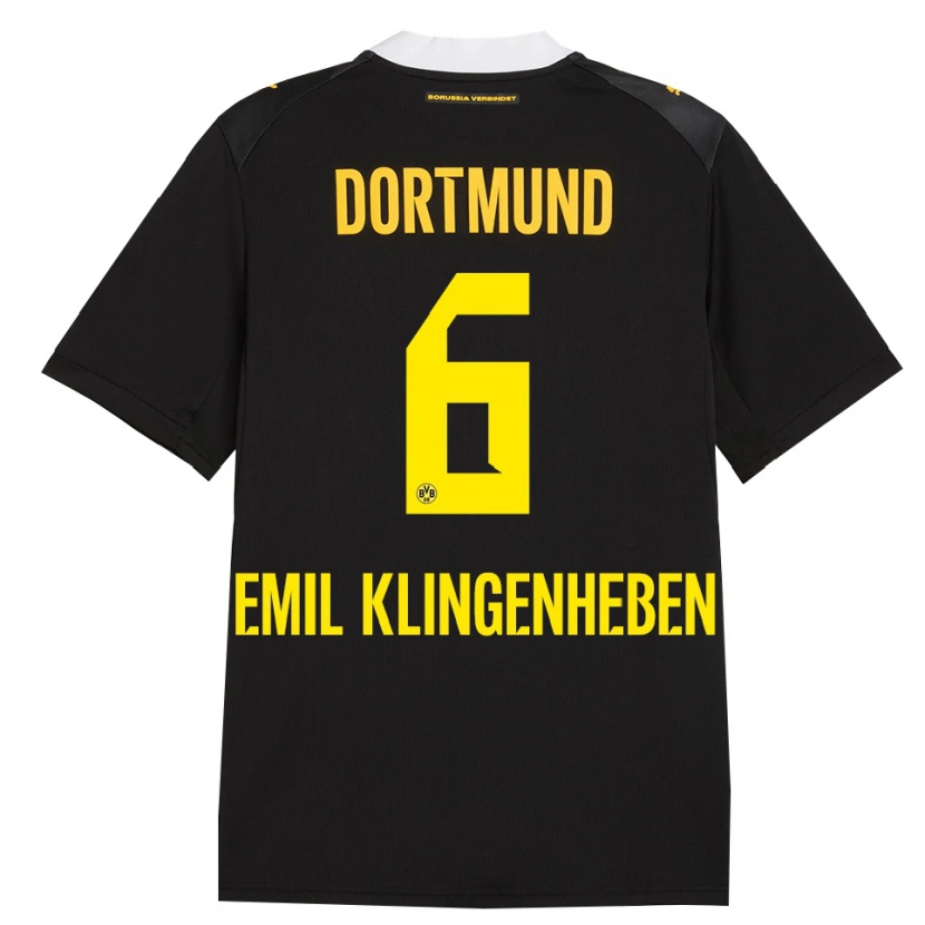 Danxen Uomo Maglia Maximilian Emil Klingenheben #6 Rosso Giallo Nero Kit Gara Away 2026/27 Maglietta