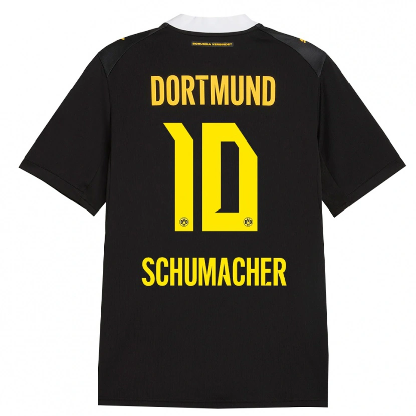 Danxen Uomo Maglia Rita Schumacher #10 Rosso Giallo Nero Kit Gara Away 2026/27 Maglietta