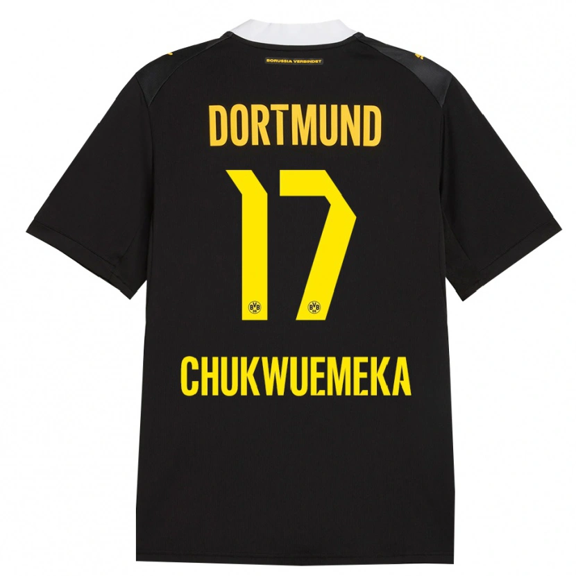 Danxen Uomo Maglia Carney Chukwuemeka #17 Rosso Giallo Nero Kit Gara Away 2026/27 Maglietta