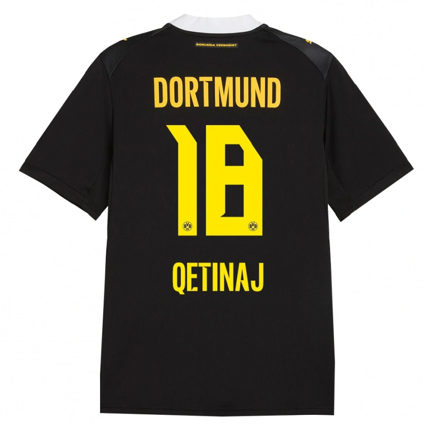 Danxen Uomo Maglia Edon Qetinaj #18 Rosso Giallo Nero Kit Gara Away 2026/27 Maglietta