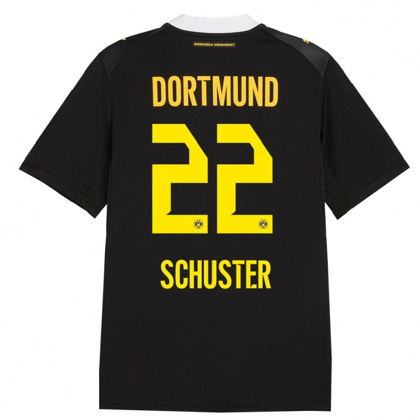Danxen Uomo Maglia Melanie Schuster #22 Rosso Giallo Nero Kit Gara Away 2026/27 Maglietta