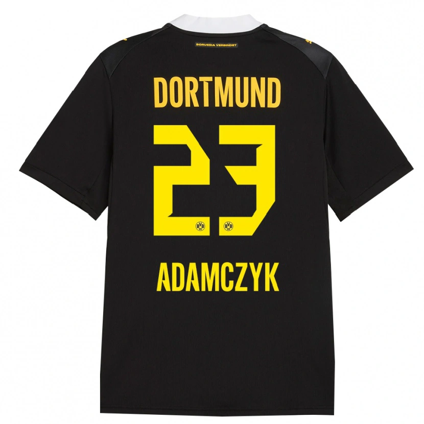 Danxen Uomo Maglia Nico Adamczyk #23 Rosso Giallo Nero Kit Gara Away 2026/27 Maglietta
