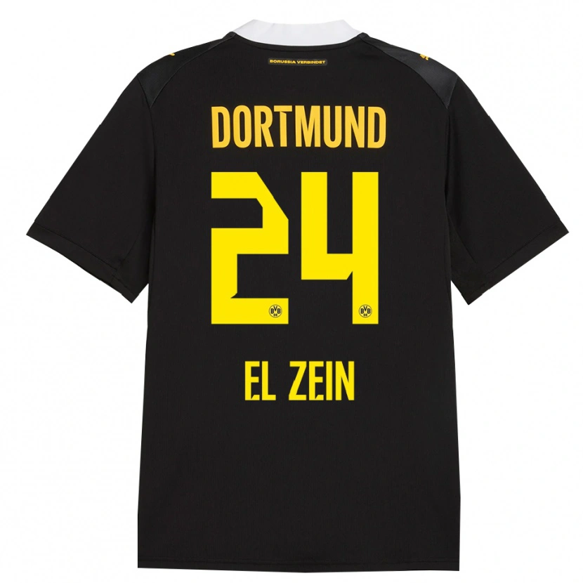 Danxen Uomo Maglia Abu-Bekir Omer El-Zein #24 Rosso Giallo Nero Kit Gara Away 2026/27 Maglietta