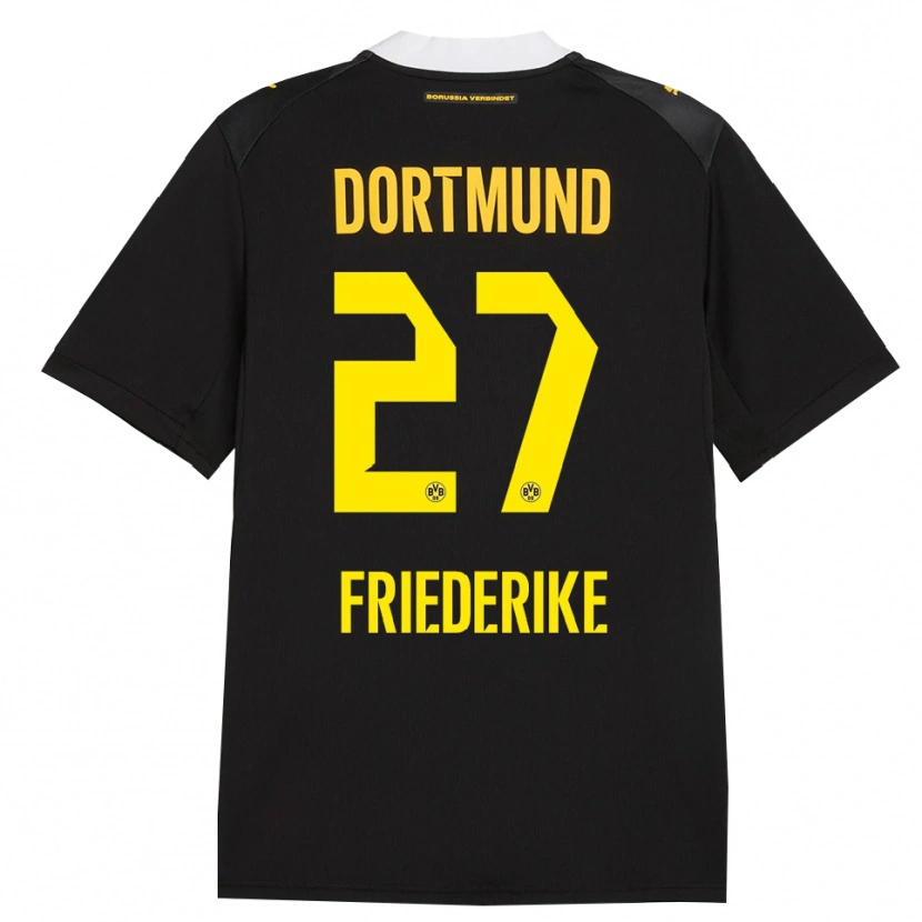 Danxen Uomo Maglia Burczik Friederike #27 Rosso Giallo Nero Kit Gara Away 2026/27 Maglietta