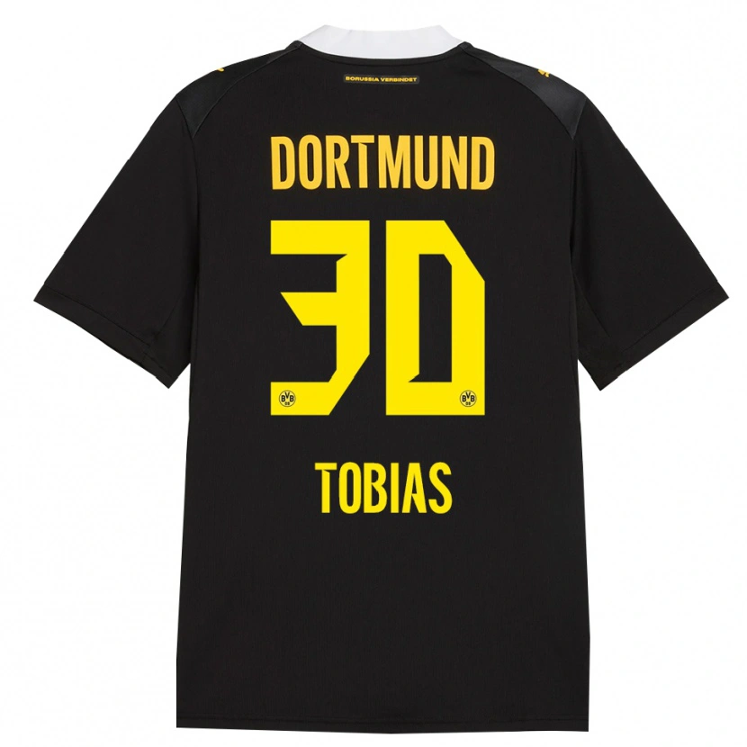 Danxen Uomo Maglia Vogt Tobias #30 Rosso Giallo Nero Kit Gara Away 2026/27 Maglietta