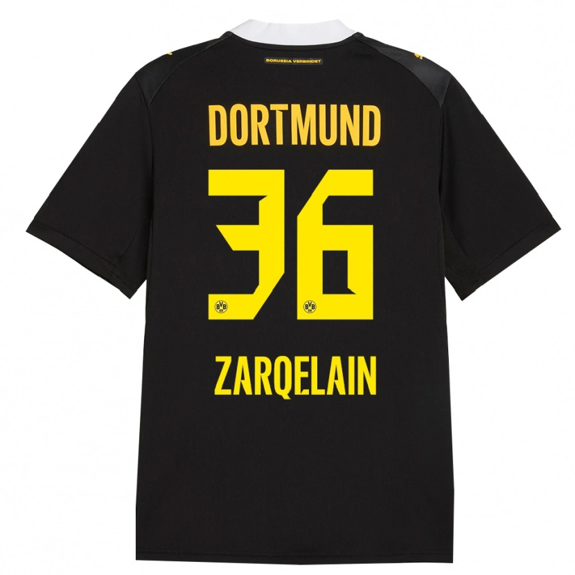 Danxen Uomo Maglia Fadi Zarqelain #36 Rosso Giallo Nero Kit Gara Away 2026/27 Maglietta