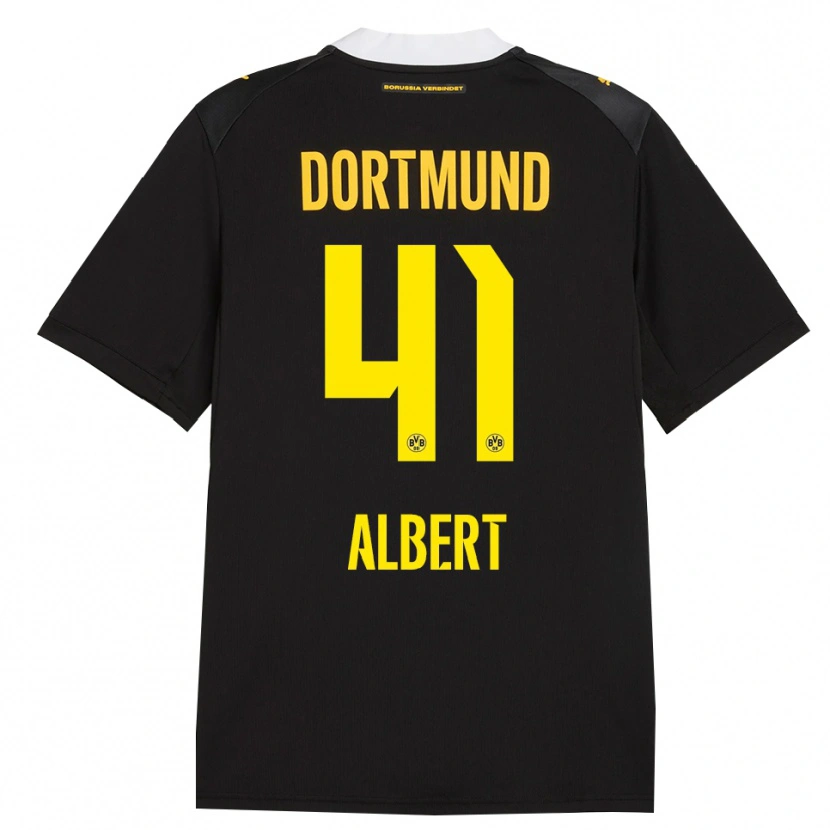Danxen Uomo Maglia Mathis Albert #41 Rosso Giallo Nero Kit Gara Away 2026/27 Maglietta