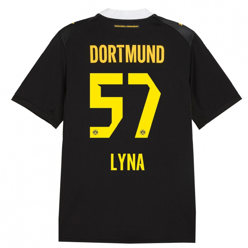 Danxen Uomo Maglia Schwarz Lyna #57 Rosso Giallo Nero Kit Gara Away 2026/27 Maglietta